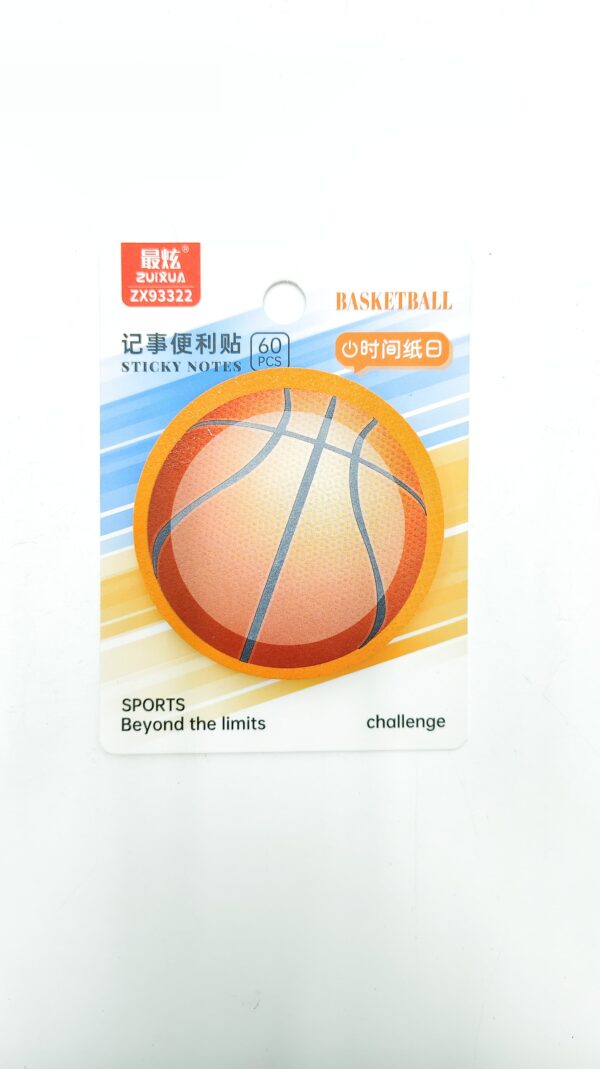 Стикеры канцелярские Zuixua Мяч 60л 7*7см арт.zx93322 basketball