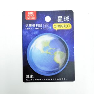 Стикеры канцелярские Zuixua Планета 60л 7*7см арт.zx93321 земля