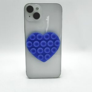 Держатель для телефона Липпер сердце двухсторонний 6,5*7см арт.tr277 синий