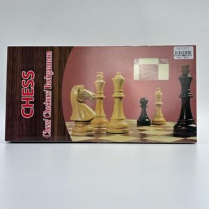 Шахматы 3в1 деревянные 29,5*29,5см арт.tr151