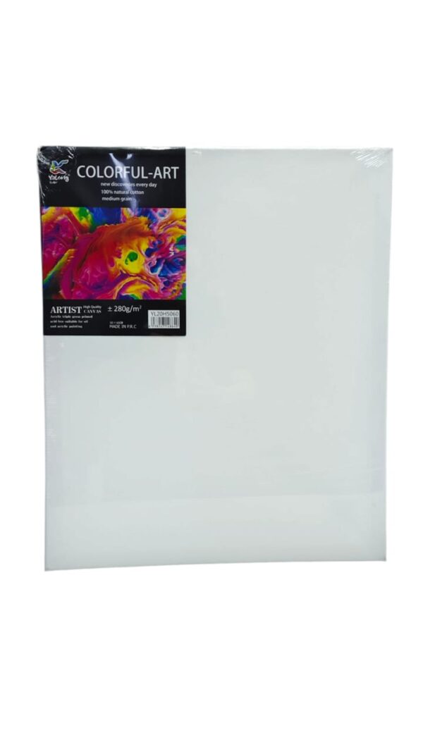 Холст Yalong 50*60 белый арт.yl20h5060