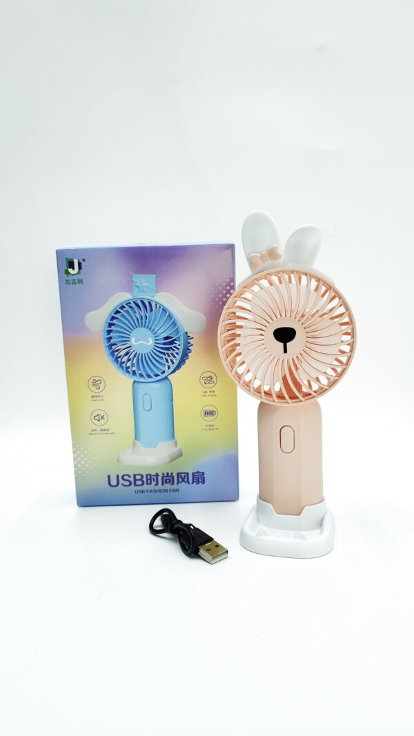 Вентилятор Mini Fan арт.677-59 розовый зайка