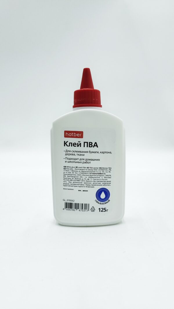 Клей ПВА Hatber 125г 650тг