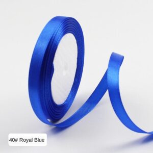 Лента атлас 1см бобина 20ярдов арт.tr872 индиго