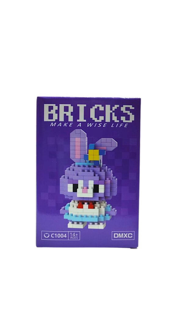Конструктор Bricks арт.c1004 зайка фиолетовый