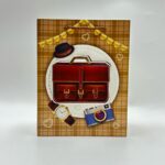Пакет подарочный коричневый с сумкой 3d 18*10*23см арт.wb-8081-4s