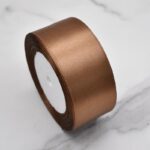 Лента атлас 5см бобина 20ярдов арт.tr904 светло-коричневая