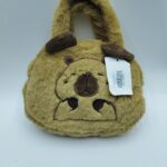 Сумка мех Капибара коричневая 18см арт.240858-13