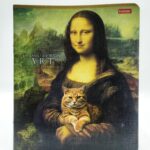Тетрадь общая Hatber Коты в искусстве 48л арт.24053