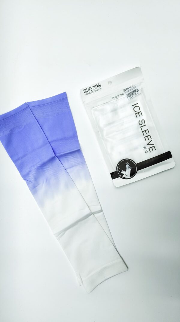 Нарукавники Fashion ice sleeve арт.tr882 бело-фиолетовые