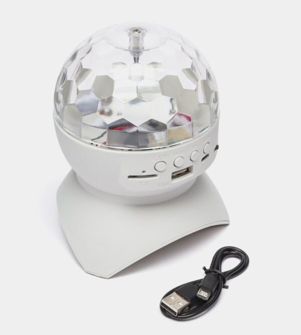 Проектор led диско шар с блютузом белый арт.tr758