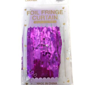 Дождик для фотозоны Foil Fringe Curtain 2м*1м арт.tr1185 пурпурный