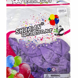 Шары упаковка 50шт Хром однотонные Shuaian Balloons 12д арт.tr1113 фиолетовые