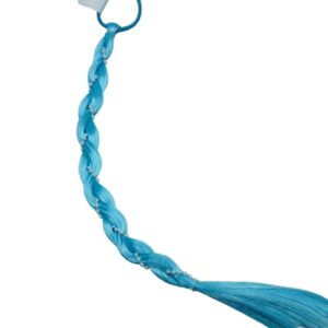 Косичка на резинке с жемчугом арт.tr1585 голубая