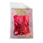 Дождик для фотозоны квадратый Foil Fringe Curtain 2м*1м арт.tr1243 красный