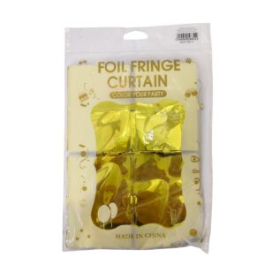 Дождик для фотозоны квадратый Foil Fringe Curtain 2м*1м арт.tr1251 золотой