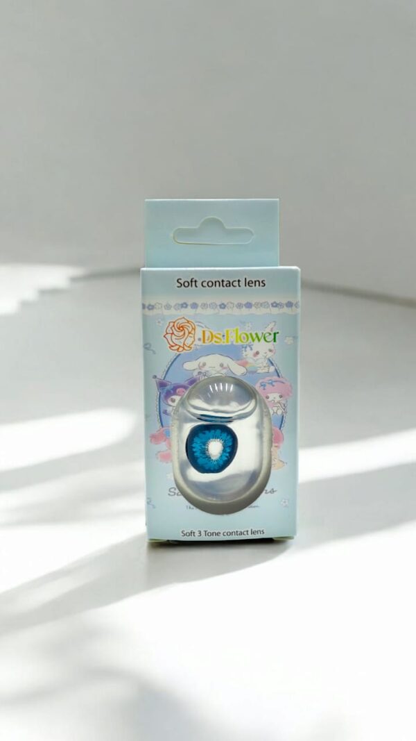 Линзы для глаз пара Ds.Flower арт.1037 frl-06 blue