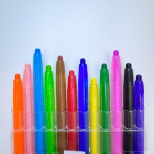 Карандаши восковые Twist-up 12цв арт.LD2001-12