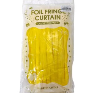 Дождик для фотозоны Foil Fringe Curtain 2м*1м арт.tr1239 желтый матовый