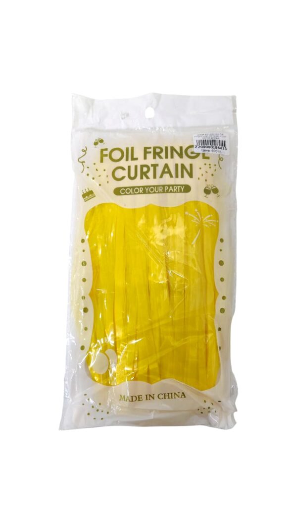 Дождик для фотозоны Foil Fringe Curtain 2м*1м арт.tr1239 желтый матовый