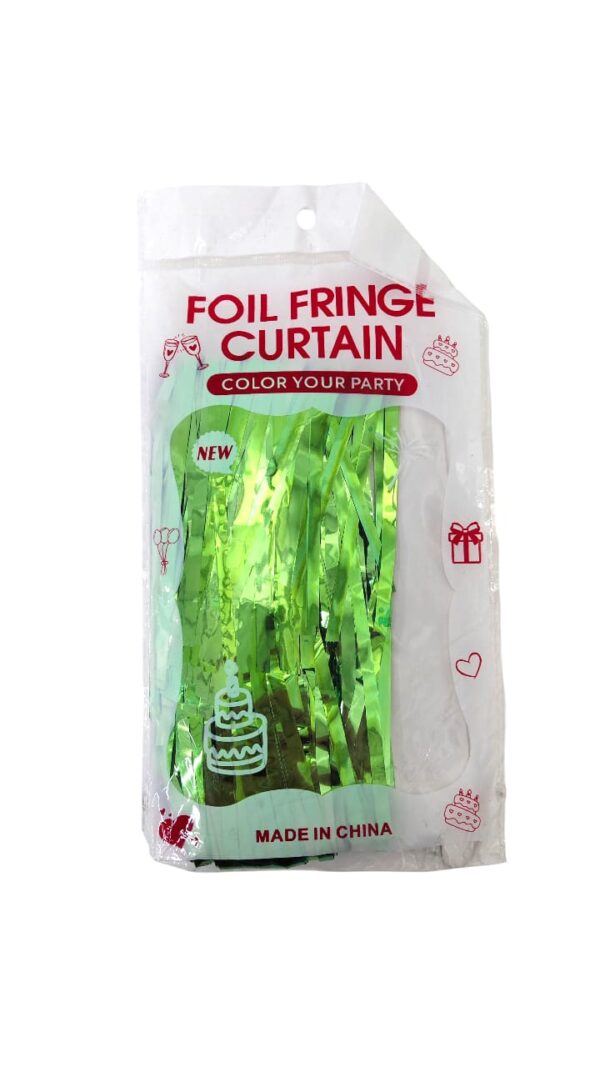 Дождик для фотозоны Foil Fringe Curtain 2м*1м арт.tr1384 светло-зеленый