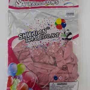 Шары упаковка 50шт Хром однотонные Shuaian Balloons 12д арт.tr1117 темно-розовые