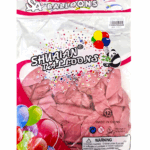 Шары упаковка 50шт Хром однотонные Shuaian Balloons 12д арт.tr1117 темно-розовые