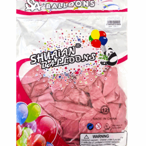 Шары упаковка 50шт Хром однотонные Shuaian Balloons 12д арт.tr1117 темно-розовые