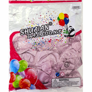 Шары упаковка 50шт Хром однотонные Shuaian Balloons 12д арт.tr1121 пыльно-лиловые