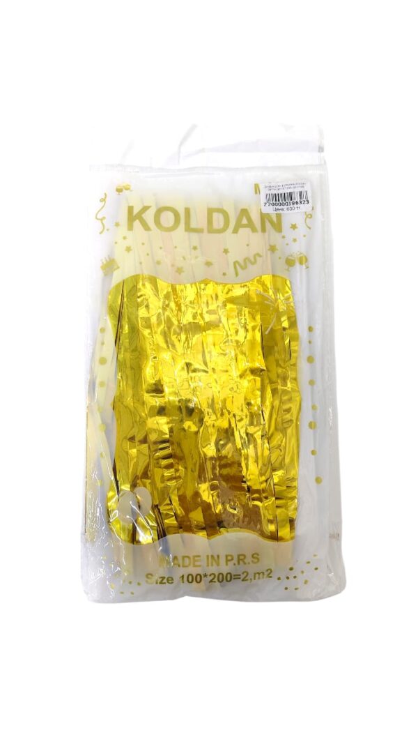 Дождик для фотозоны Koldan 2м*1м арт.tr1235 золотой