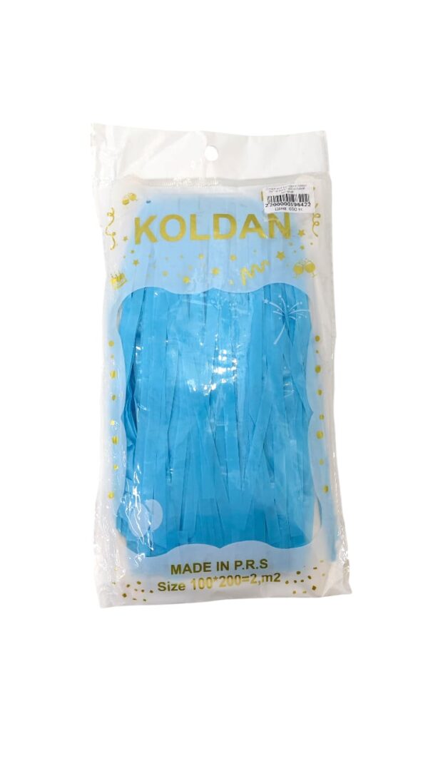 Дождик для фотозоны Koldan 2м*1м арт.tr1240 голубой матовый