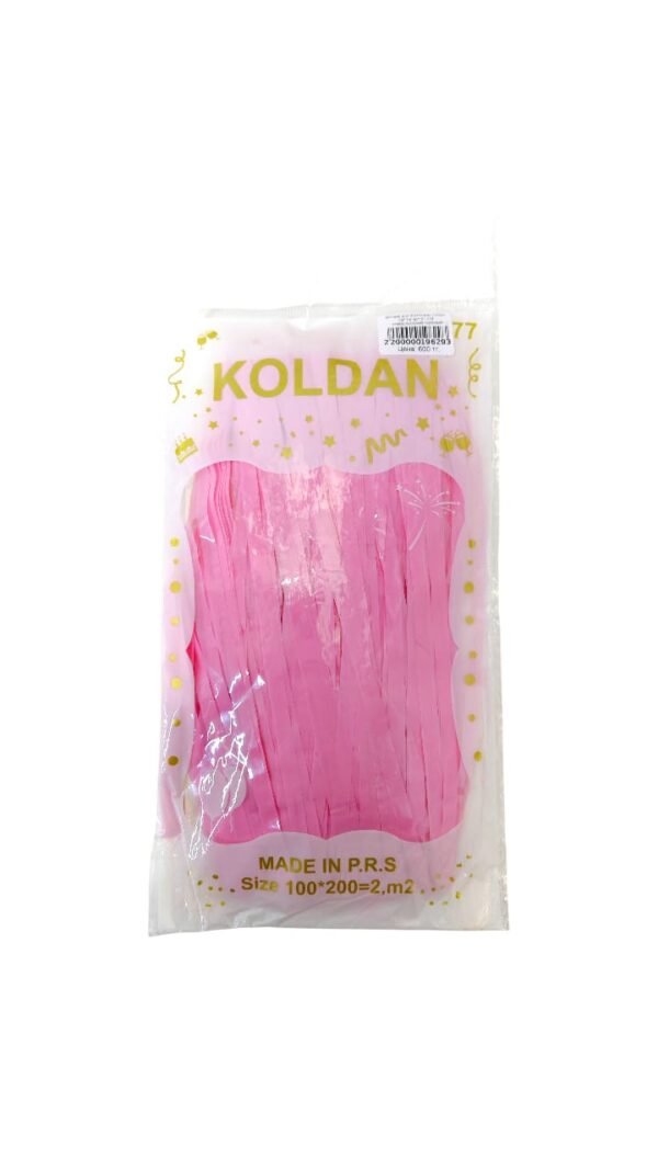 Дождик для фотозоны Koldan 2м*1м арт.tr1234 нежно-розовый матовый
