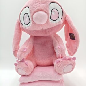 Мягкая игрушка Стич с пледом 40см арт.m28p розовый