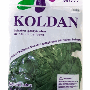 Шары упаковка 100шт однотонные Koldan 12д арт.tr1075 темно-зеленые