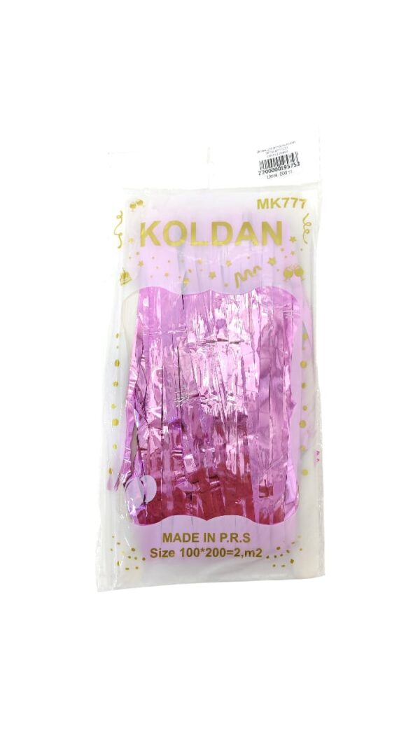Дождик для фотозоны Koldan 2м*1м арт.tr1200 светло-розовый