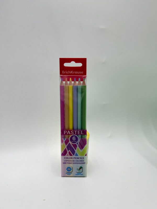Цветные карандаши ErichKrause Pastel 6цв арт.56076