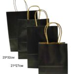 Пакет подарочный крафт 12*15см арт.pk15 черный