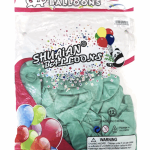 Шары упаковка 50шт Хром однотонные Shuaian Balloons 12д арт.tr1120 пыльно-бирюзовый