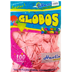 Шары упаковка 100шт однотонные Globos 12д арт.tr1085 светло-розовые