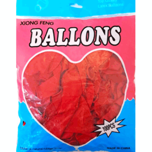 Шары упаковка 100шт сердце Ballons арт.tr1145 красные