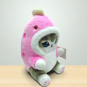 Мягкая игрушка Котик в капюшоне динозавра арт.0779-6 розовый