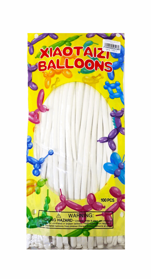 Шары упаковка 100шт ШДМ Xiaotaizi Balloons арт.tr1141 белые