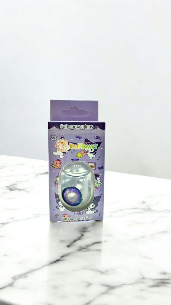 Линзы для глаз пара Ds.Flower арт.1037 purple