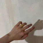 Кольцо титан Bottega золото арт.tr1400