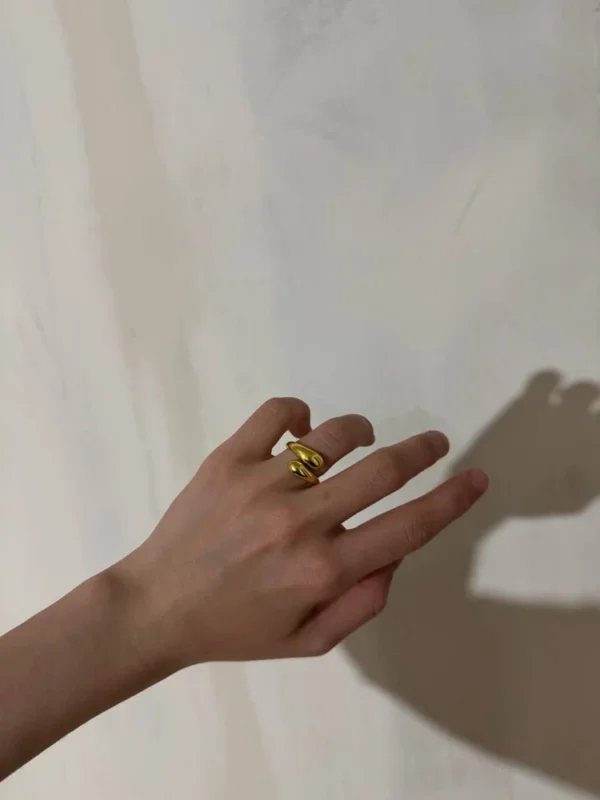 Кольцо титан Bottega золото арт.tr1400