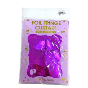 Дождик для фотозоны квадратый Foil Fringe Curtain 2м*1м арт.tr1244 пурпурный