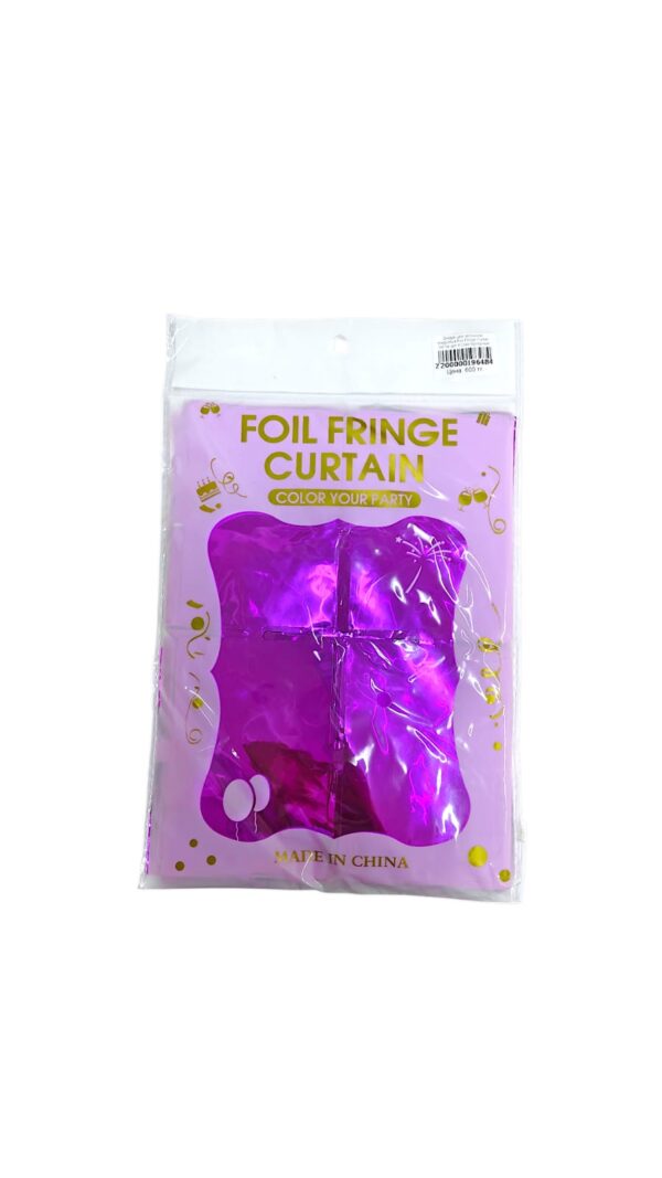 Дождик для фотозоны квадратый Foil Fringe Curtain 2м*1м арт.tr1244 пурпурный