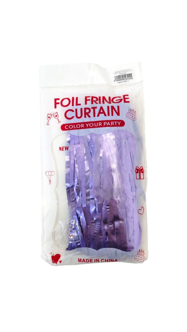 Дождик для фотозоны Foil Fringe Curtain 2м*1м арт.tr1179 лавандовый