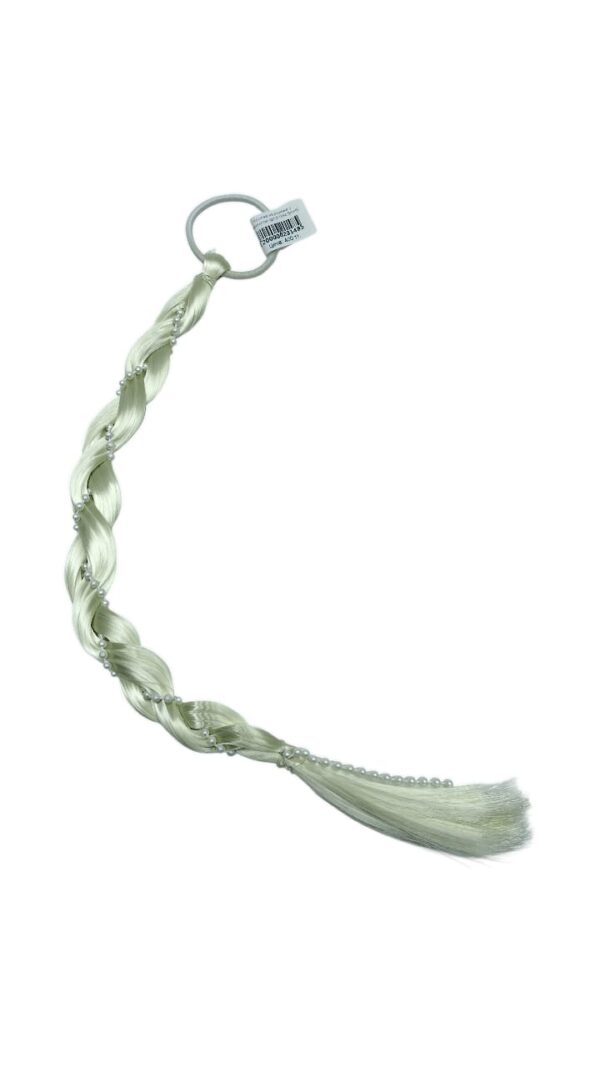 Косичка на резинке с жемчугом арт.tr1584 блонд
