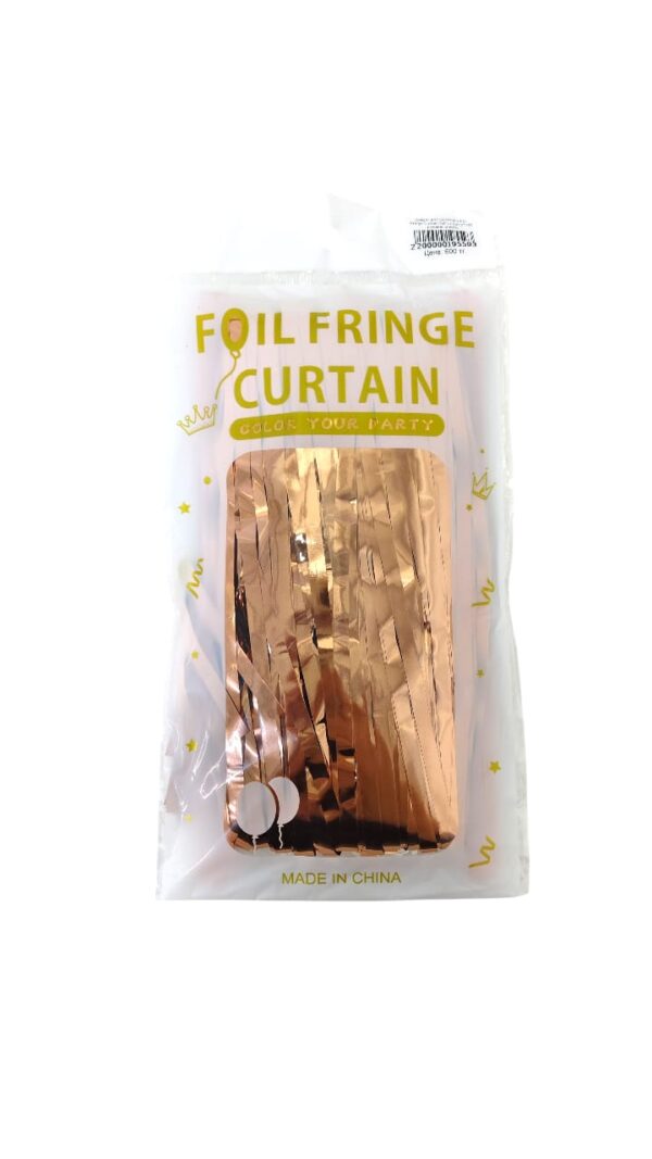 Дождик для фотозоны Foil Fringe Curtain 2м*1м арт.tr1183 розовое золото